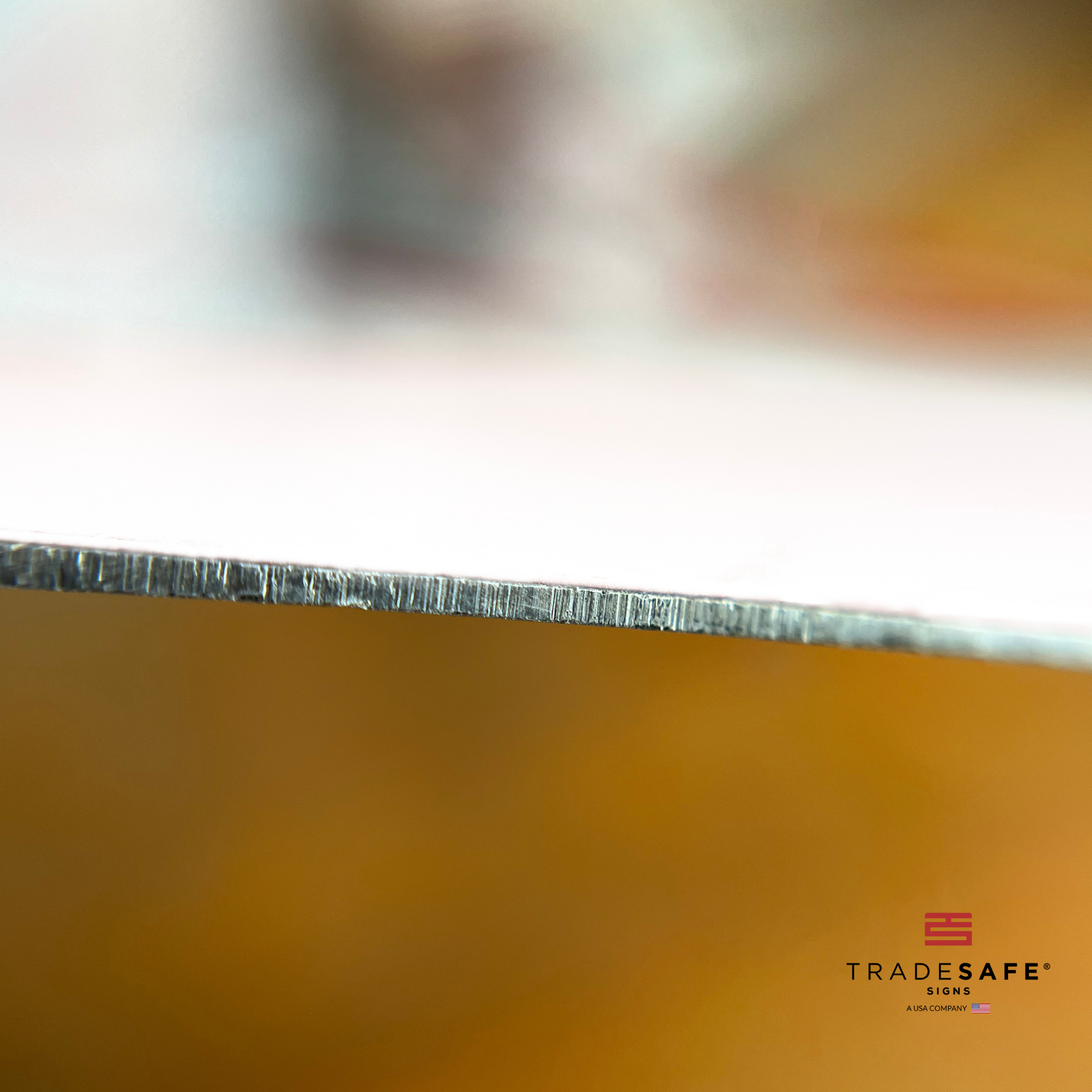 thickness of tradesafe's aluminum sign