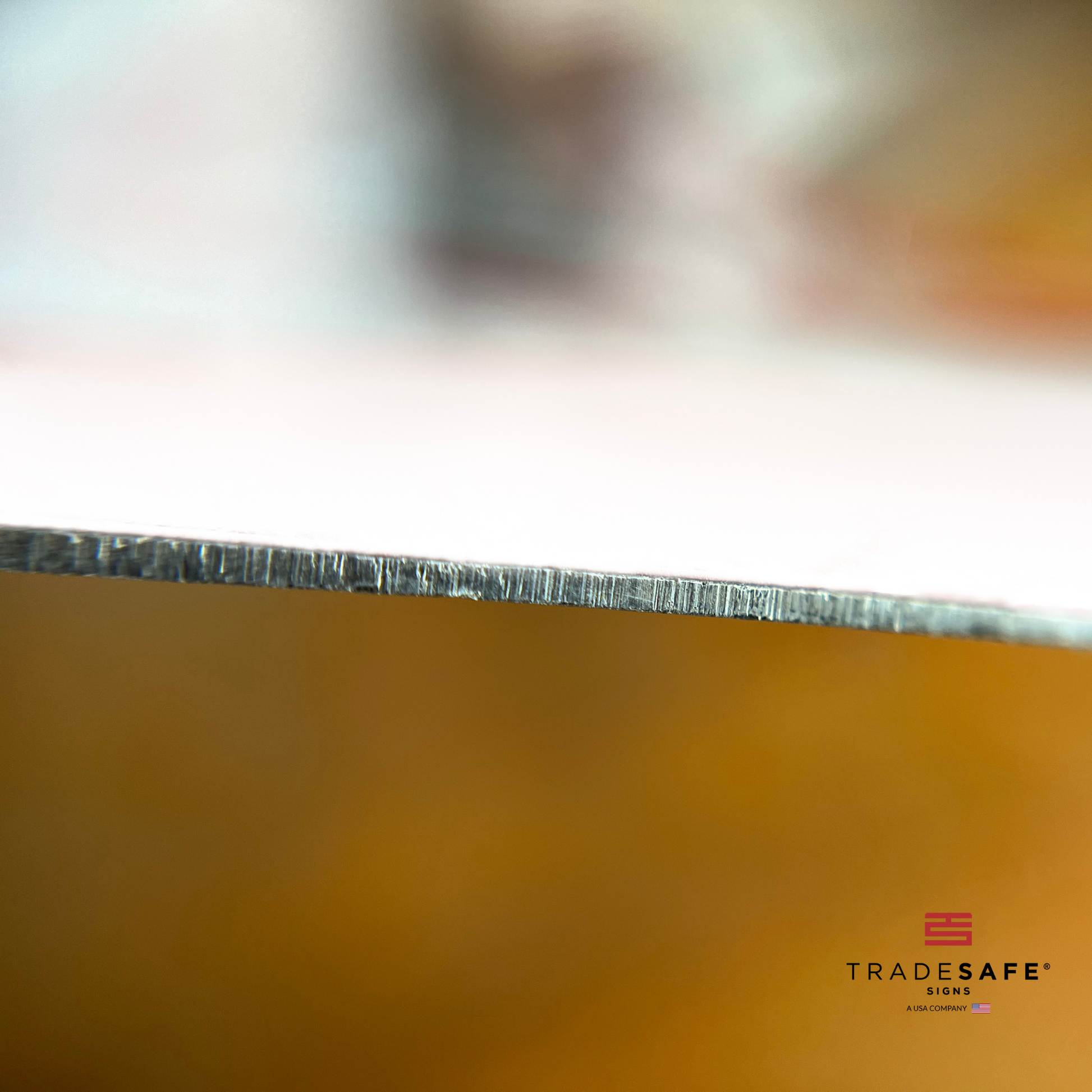 thickness of tradesafe's aluminum sign