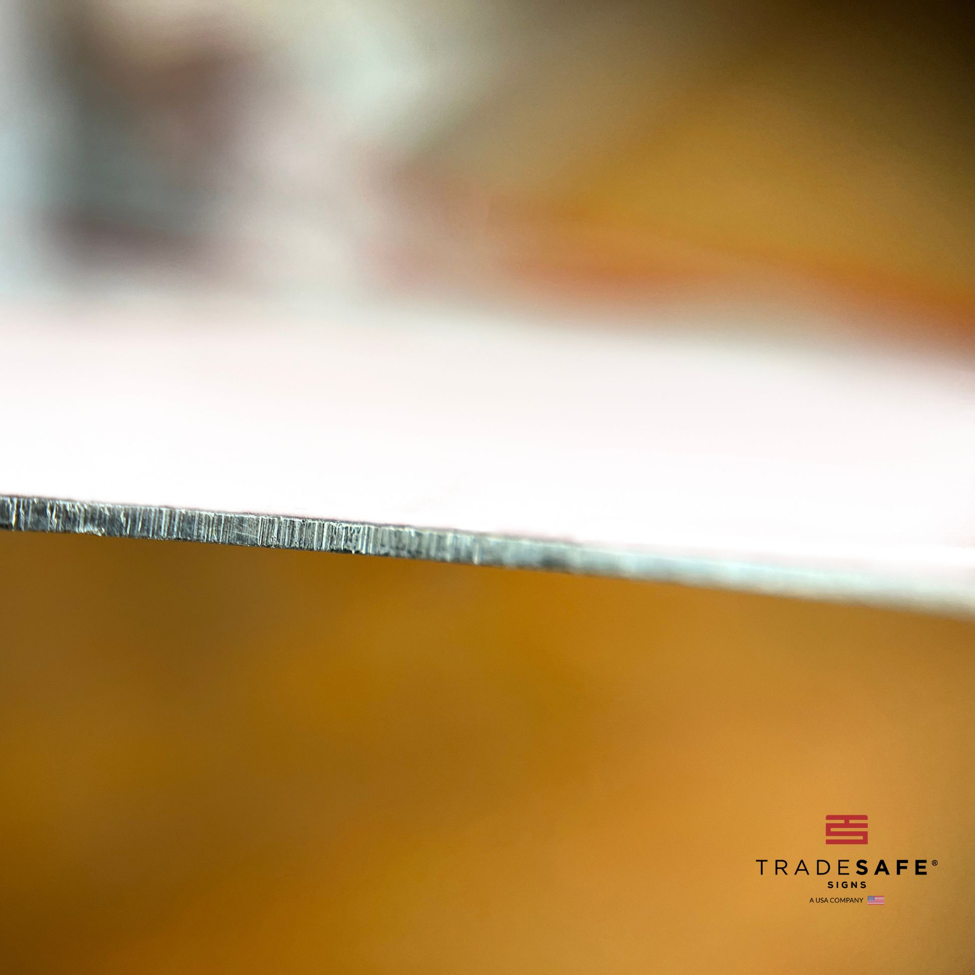 thickness of tradesafe's aluminum sign