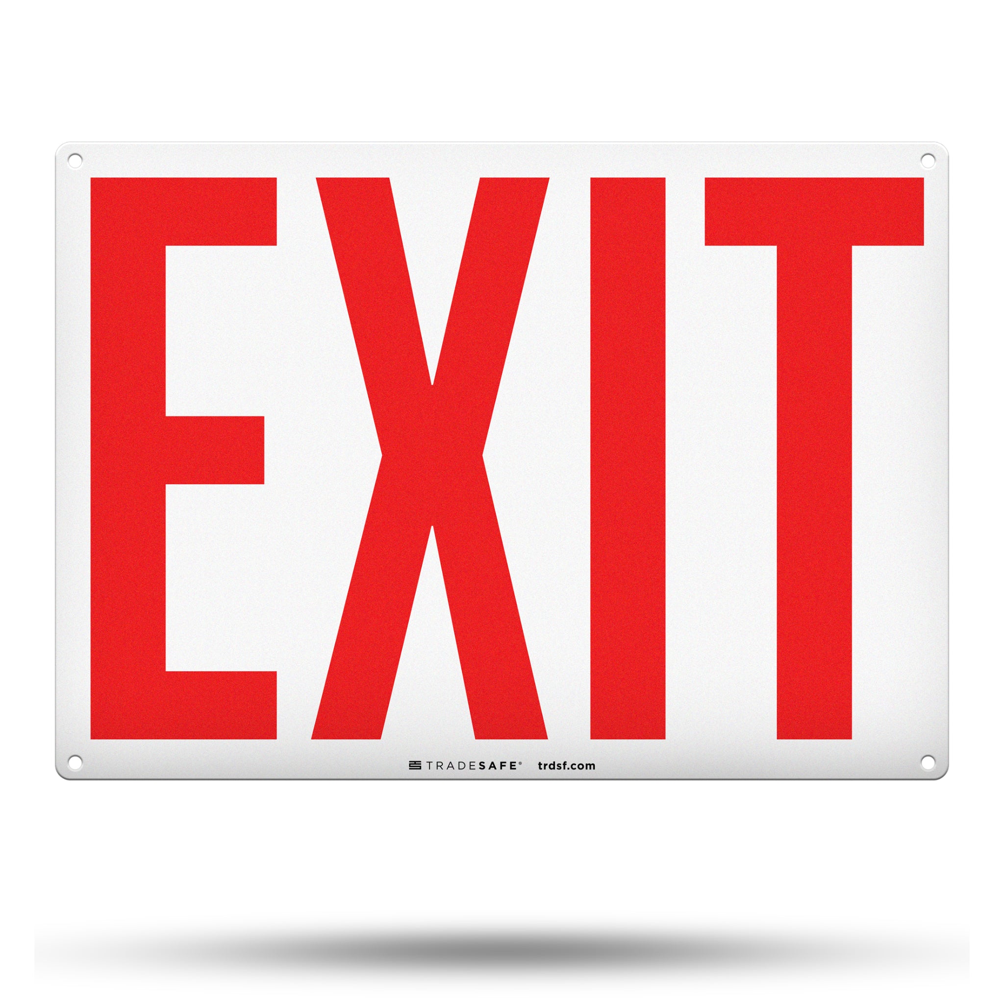 Exit Sign - Aluminum Workplace Safety Sign | TRADESAFE