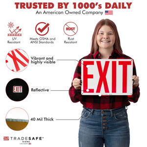 product attributes of exit sign