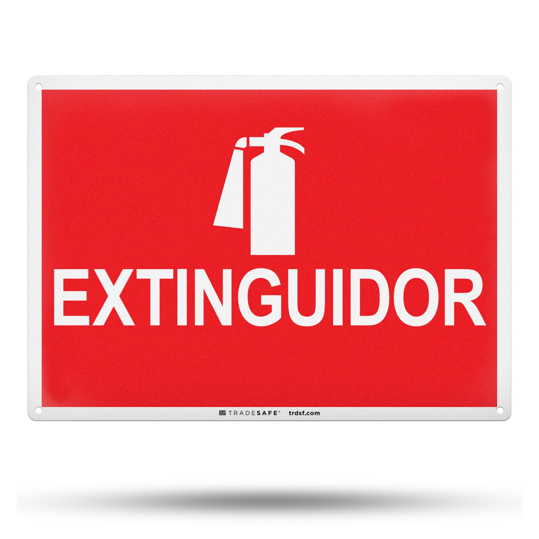 Extinguidor (Fire Extinguisher) Aluminum Sign