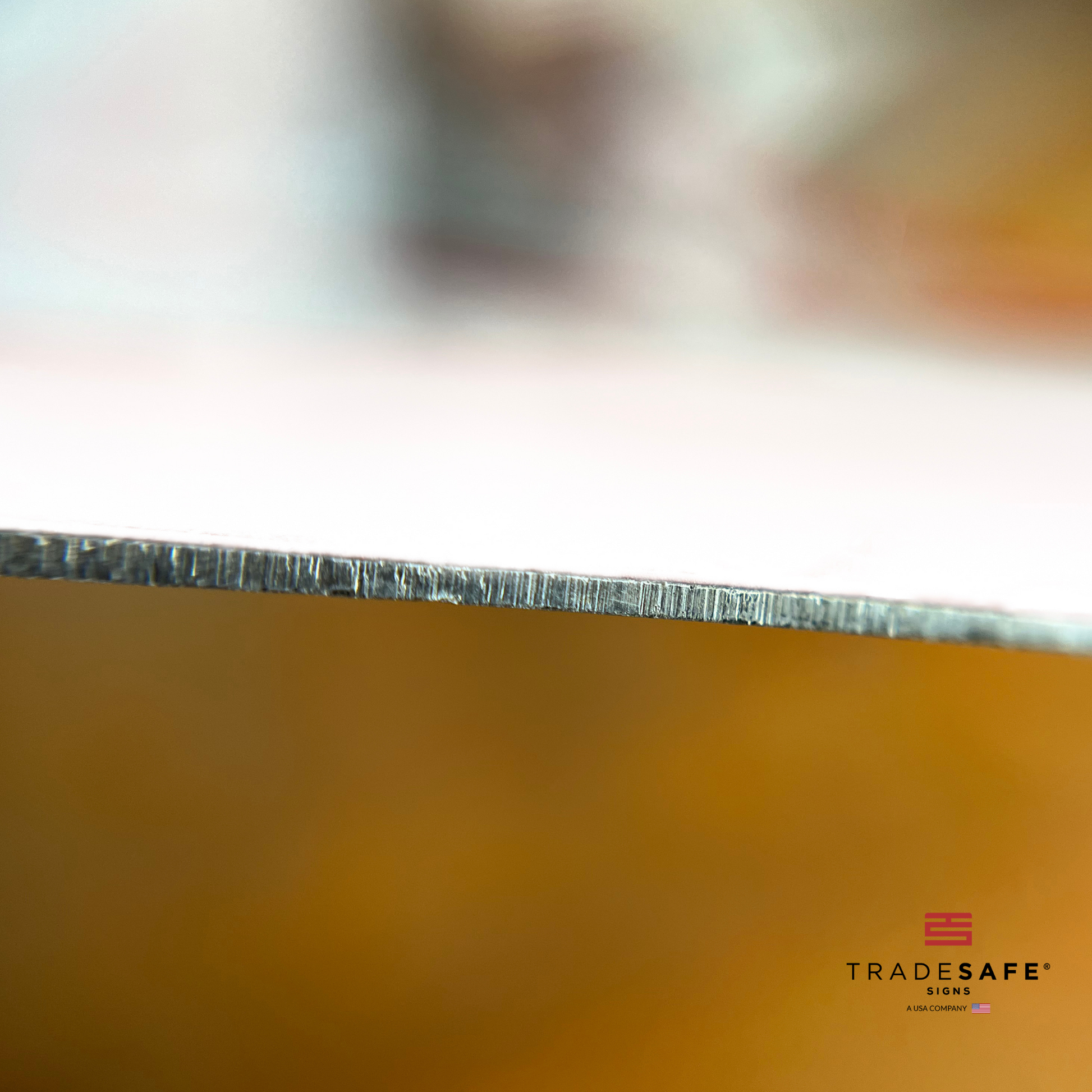 thickness of tradesafe's aluminum sign