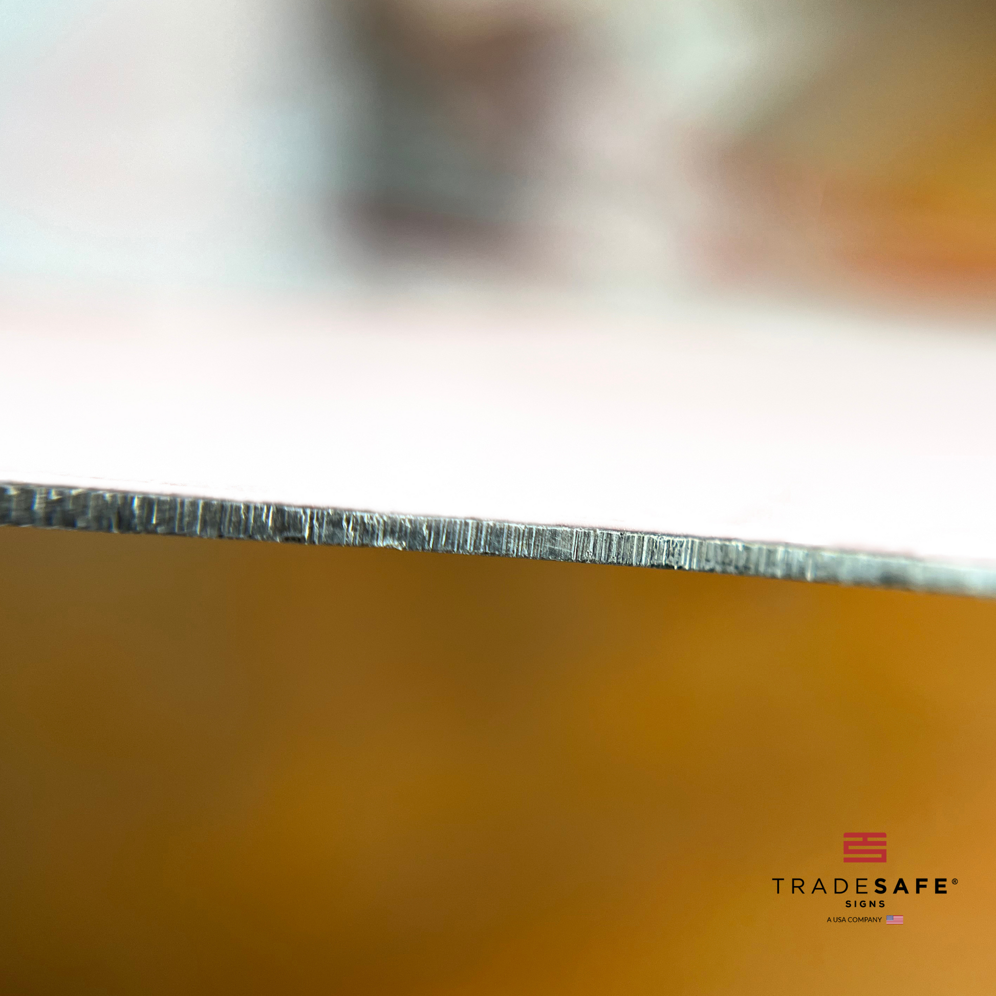 thickness of tradesafe's aluminum sign