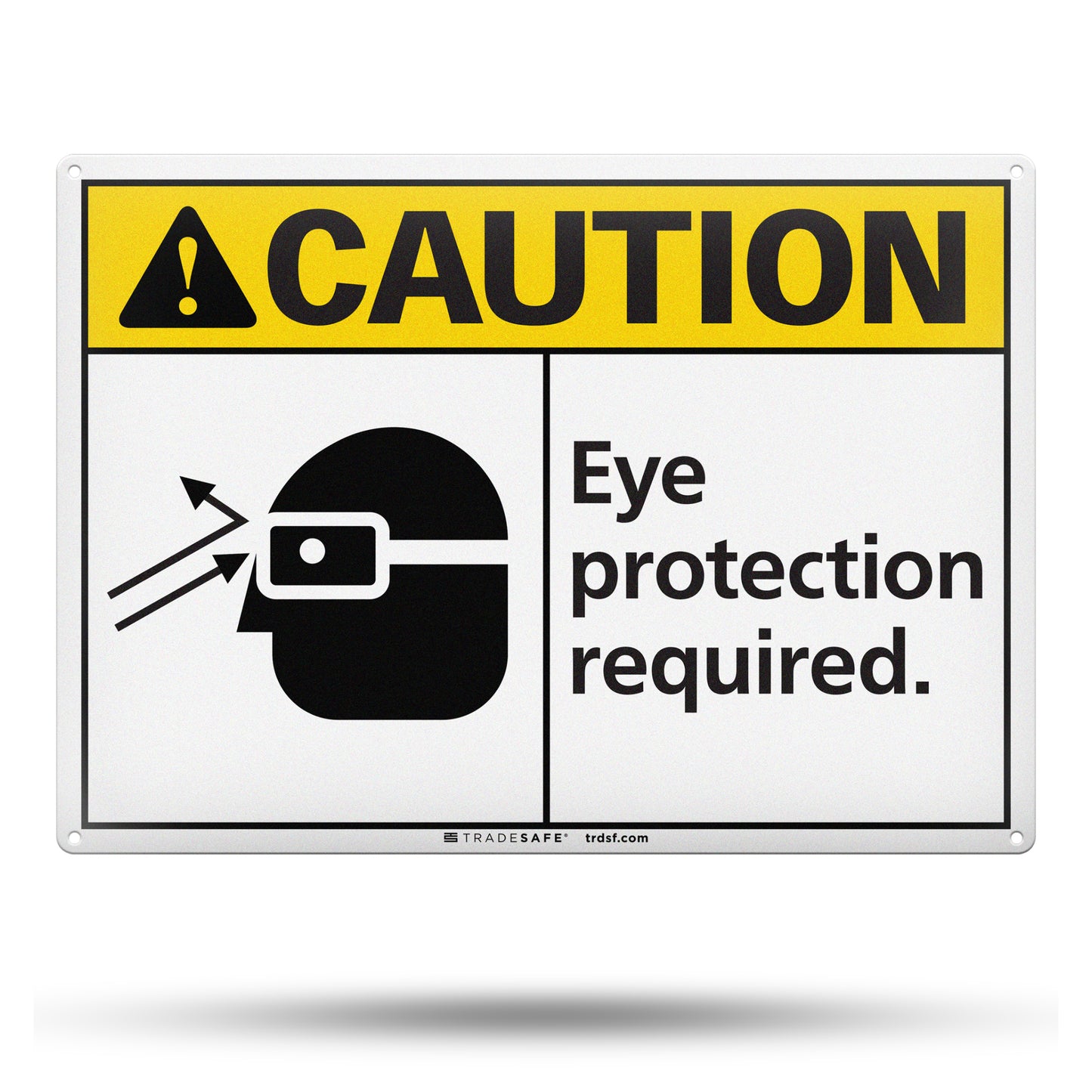 Eye Protection Required Sign - Aluminum PPE Signs | TRADESAFE