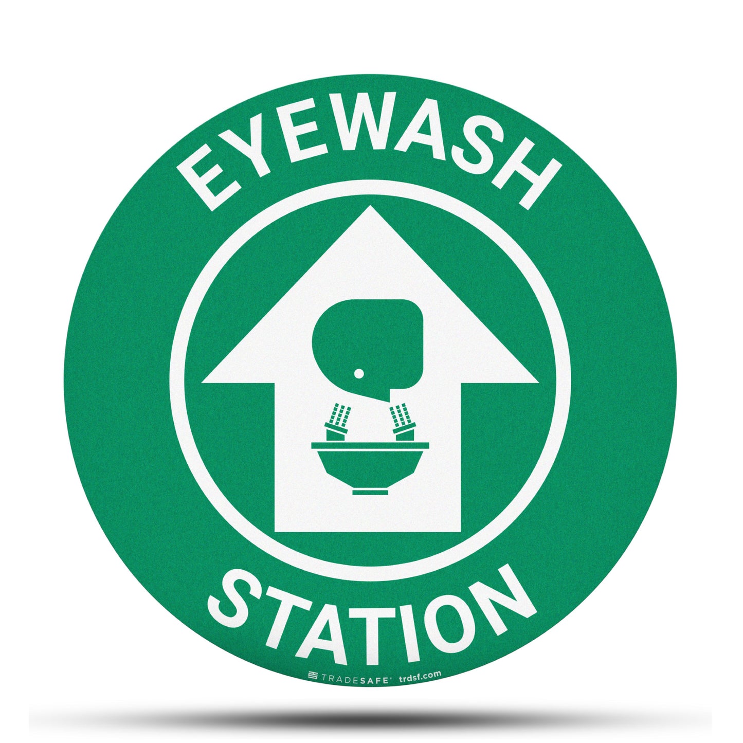 eyewash station sign vinyl sticker