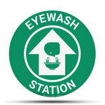 eyewash station sign vinyl sticker