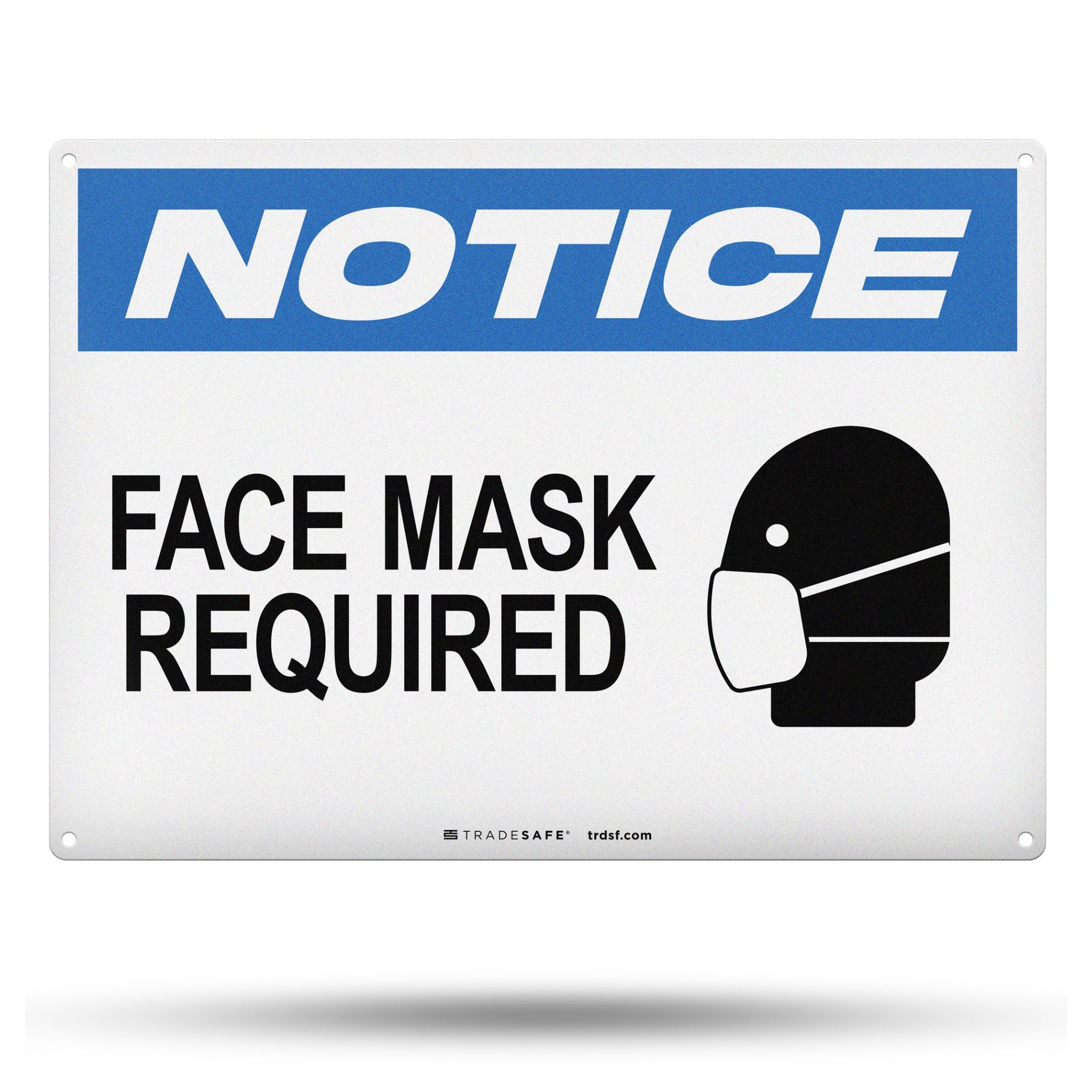 Face Mask Required Aluminum Sign