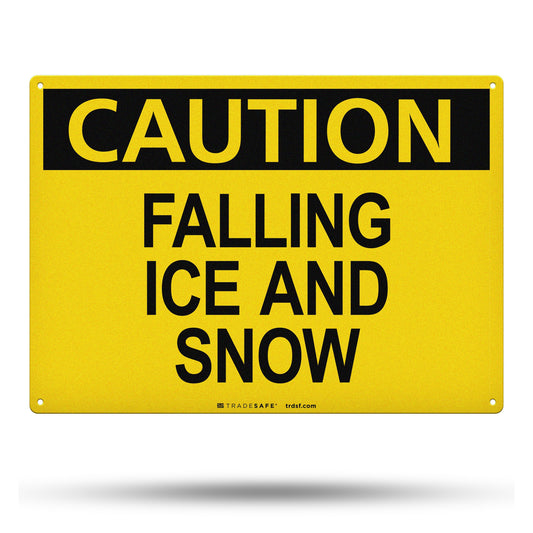 falling ice and snow sign