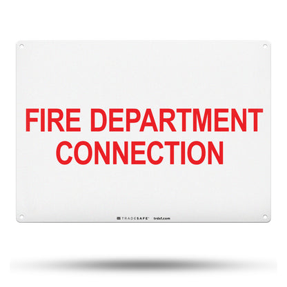 fire department connection sign