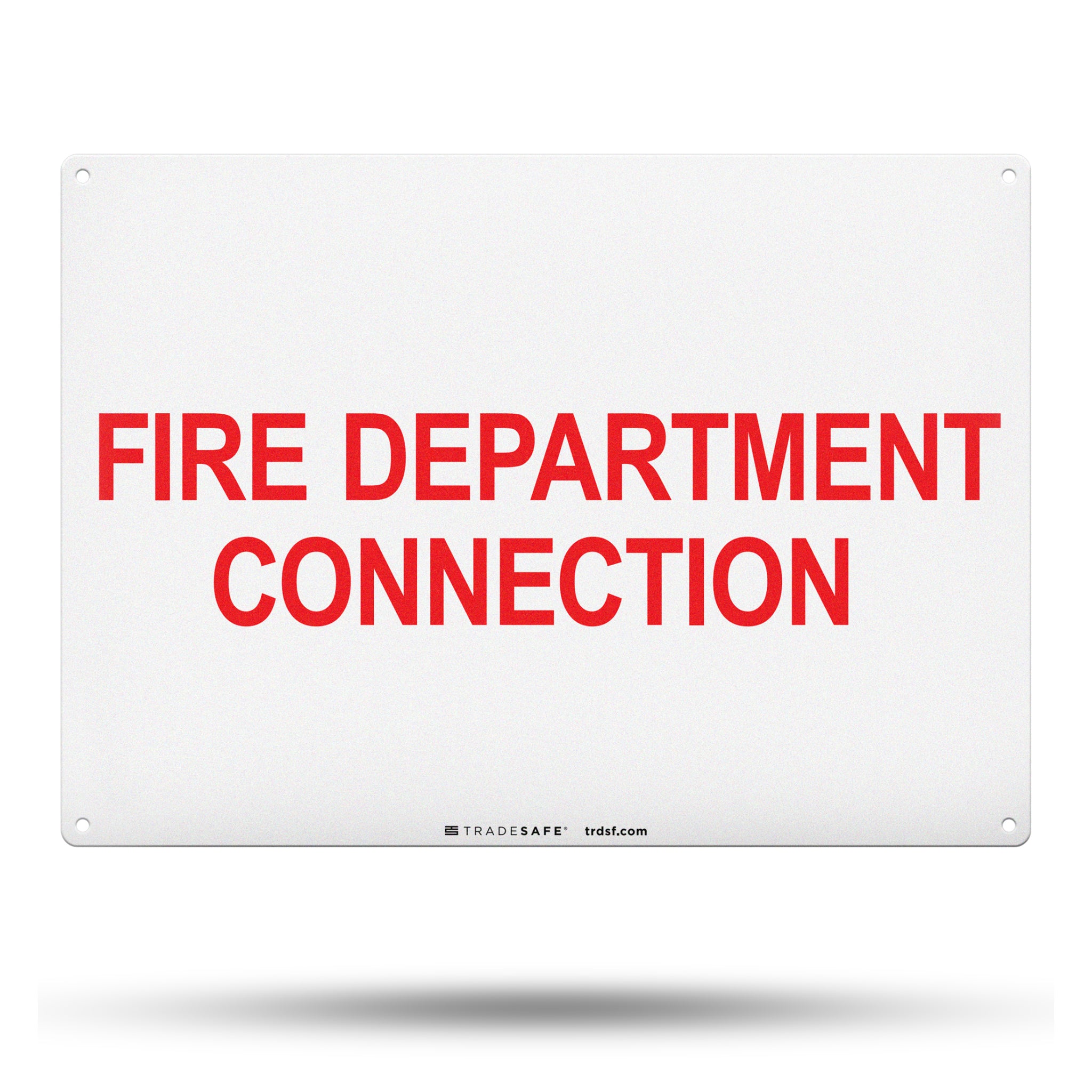 Fire Department Connection Aluminum Sign