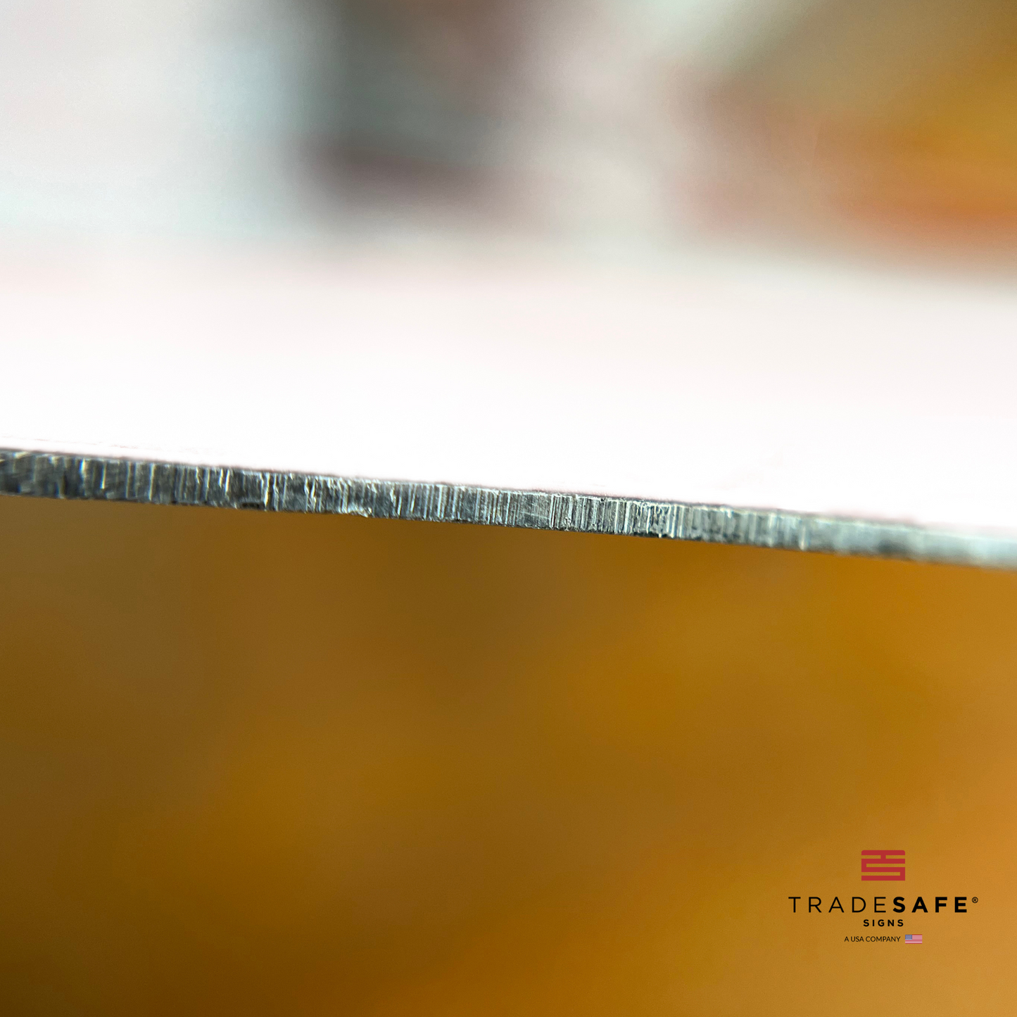 thickness of tradesafe's aluminum sign