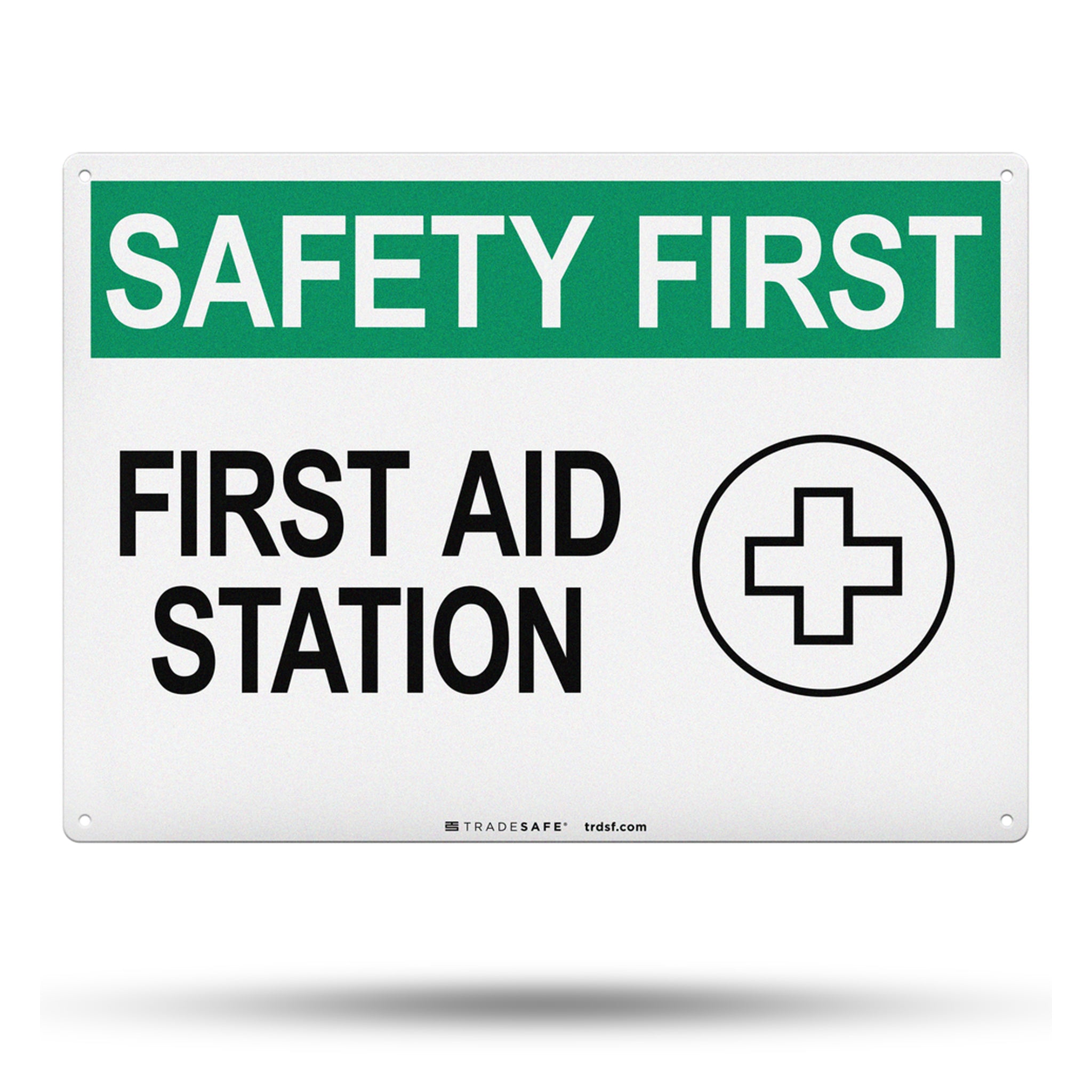 First Aid Station Aluminum Sign