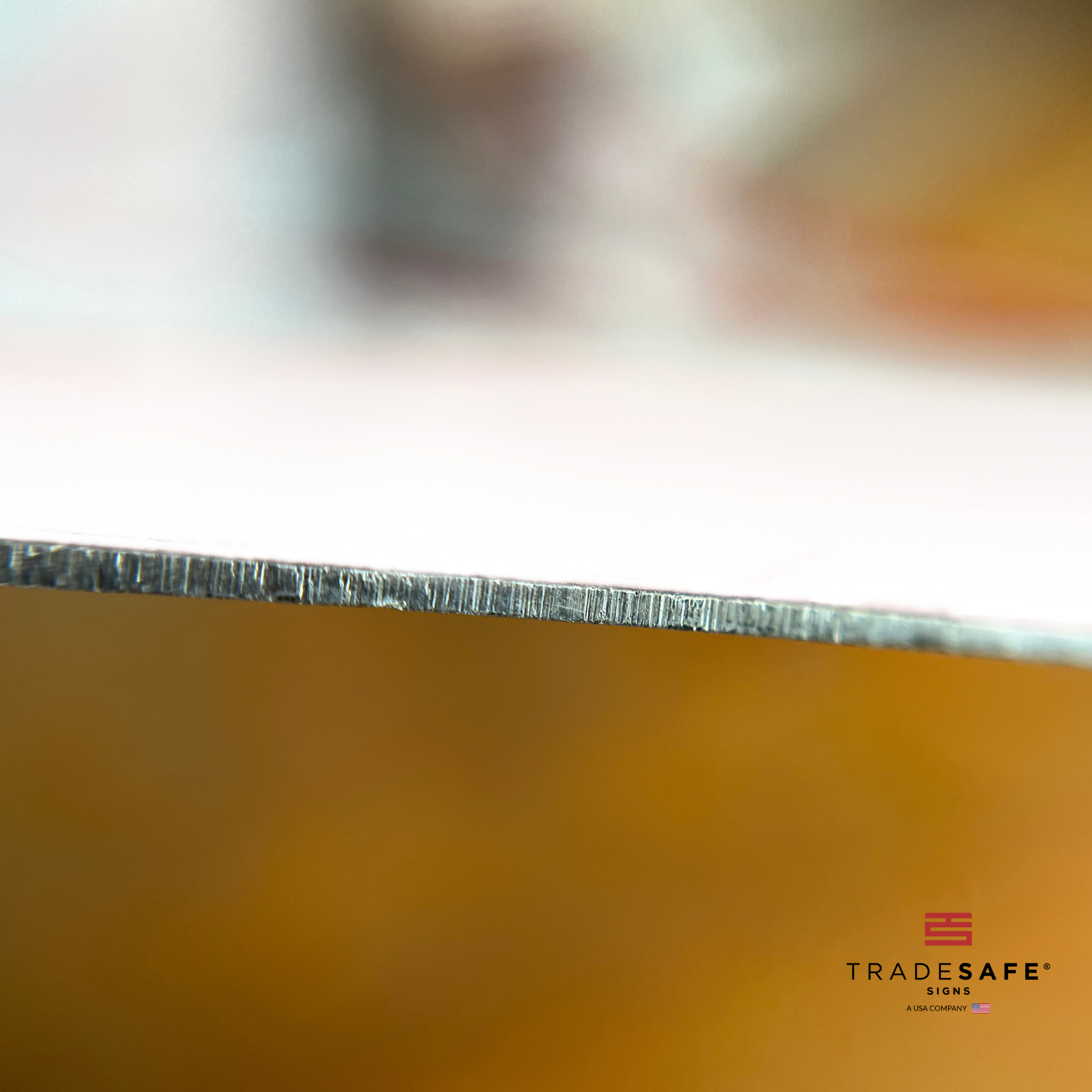 thickness of tradesafe's aluminum sign