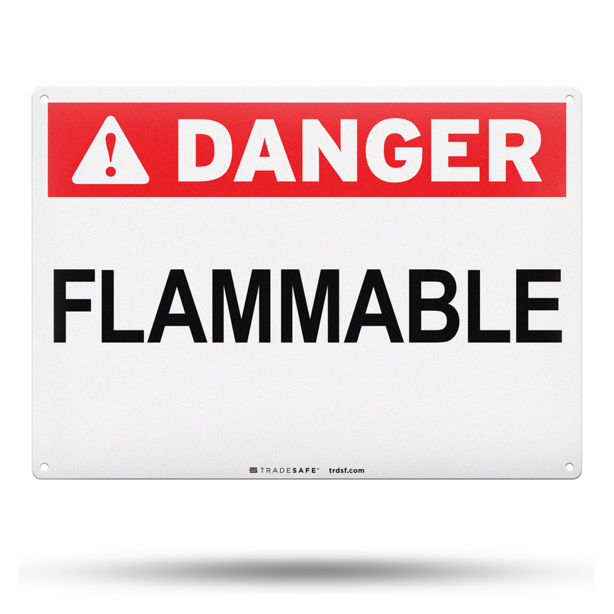 Letrero de aluminio inflamable de peligro