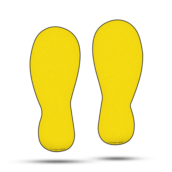 Safety Foot Sticker Anti-Slip Floor Footprint Stickers | TRADESAFE