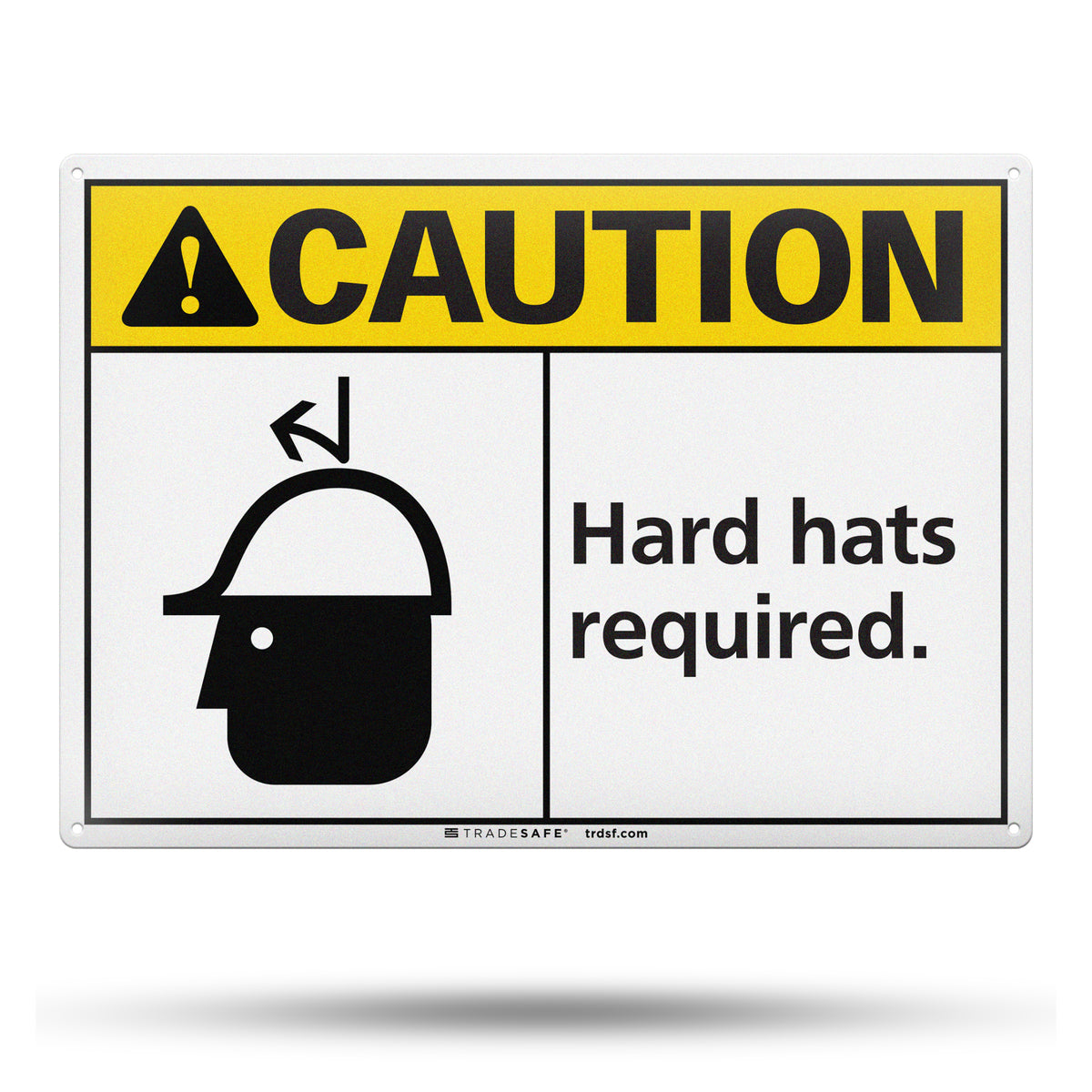 Wrapping Required. Sign Hard Hats Required Sign - Aluminum PPE Signs | TRADESAFE