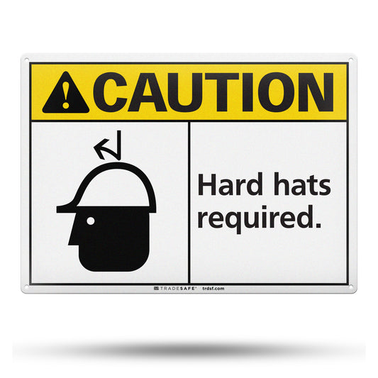hard hats required sign