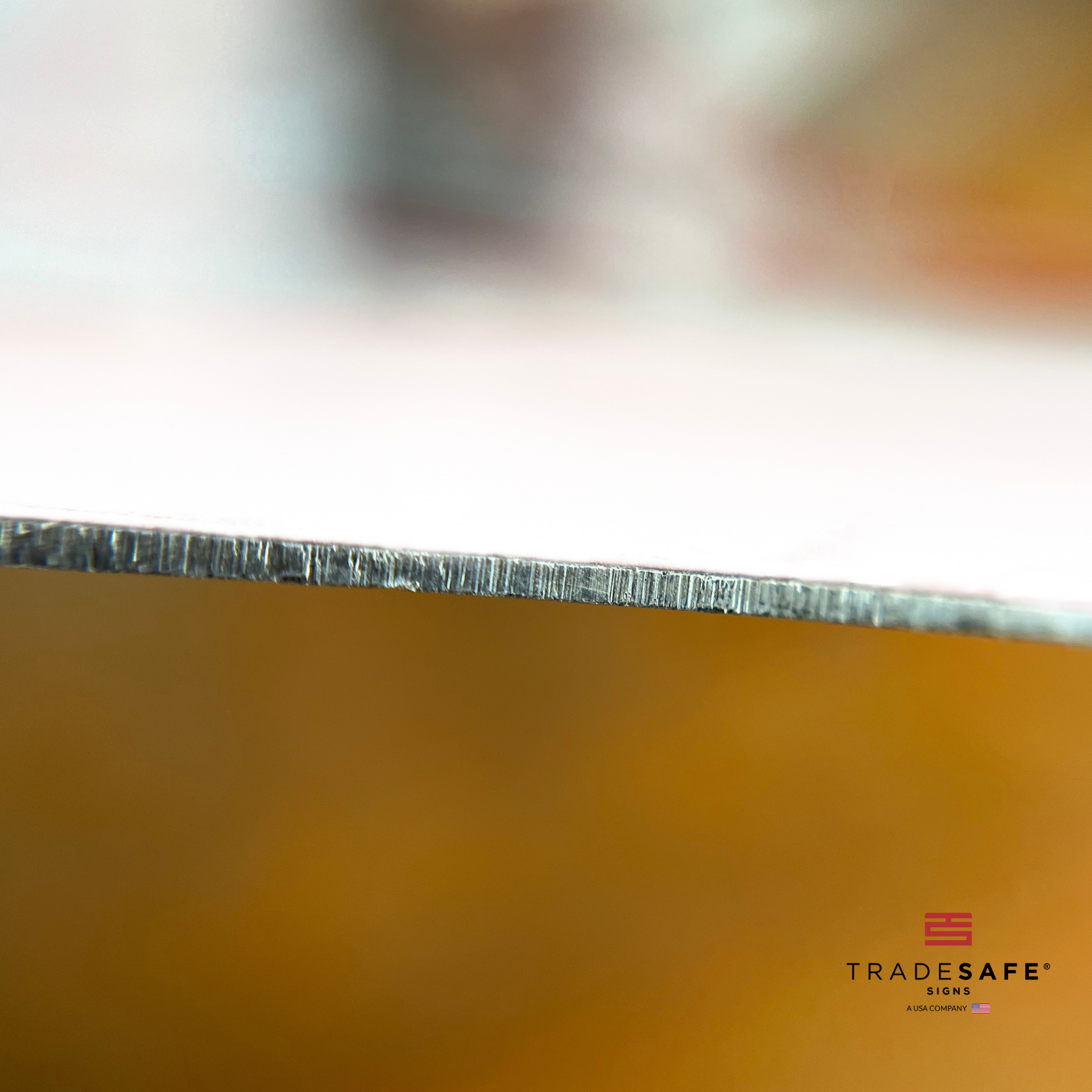 thickness of tradesafe's aluminum sign