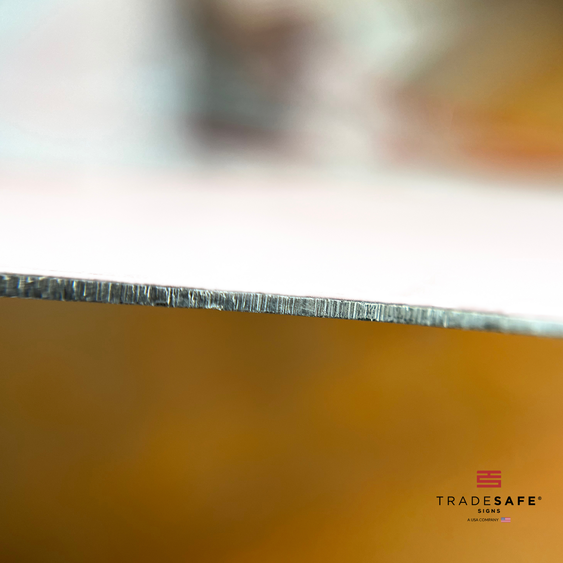 thickness of tradesafe's aluminum sign