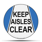 keep aisles clear sign vinyl sticker