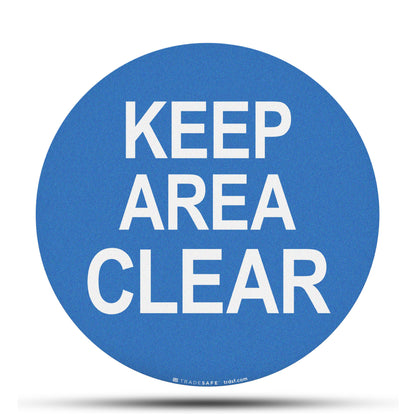 keep area clear sign vinyl sticker