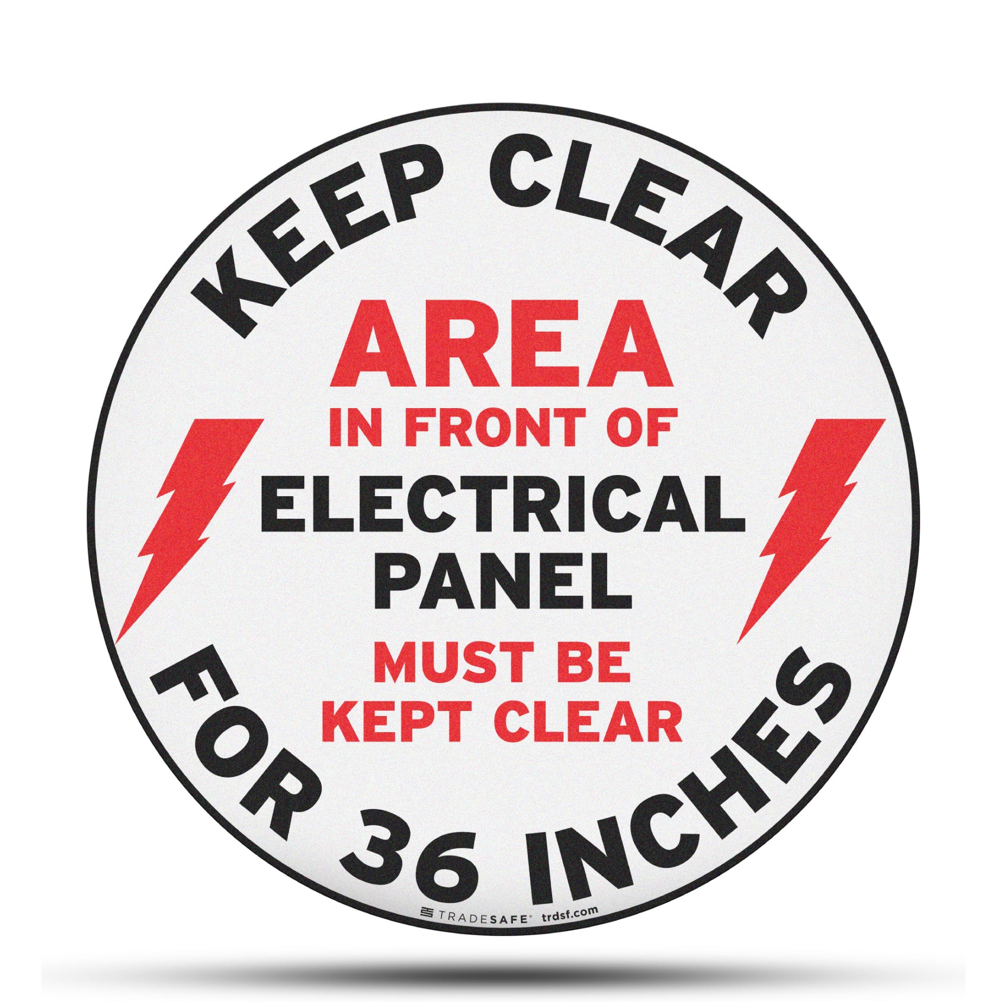 Electrical Panel Clearance Floor Sign