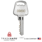 one key with a five-digit code 09890