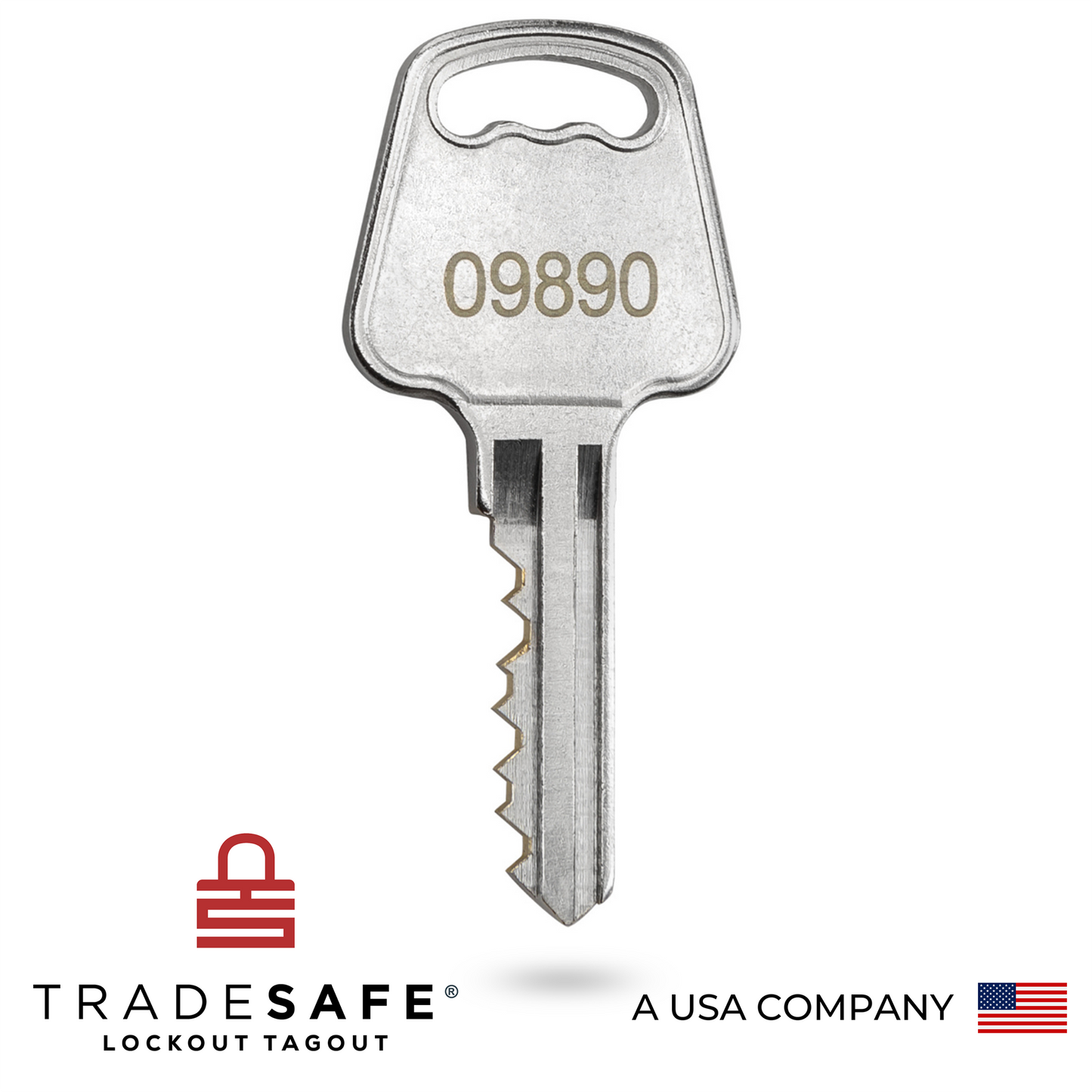 one key with a five-digit code 09890