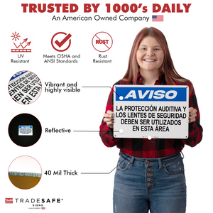 product attributes of aviso sign