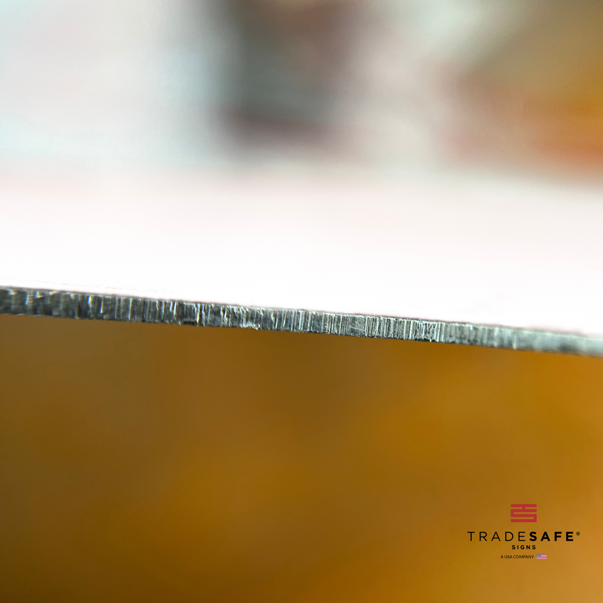 thickness of tradesafe's aluminum sign