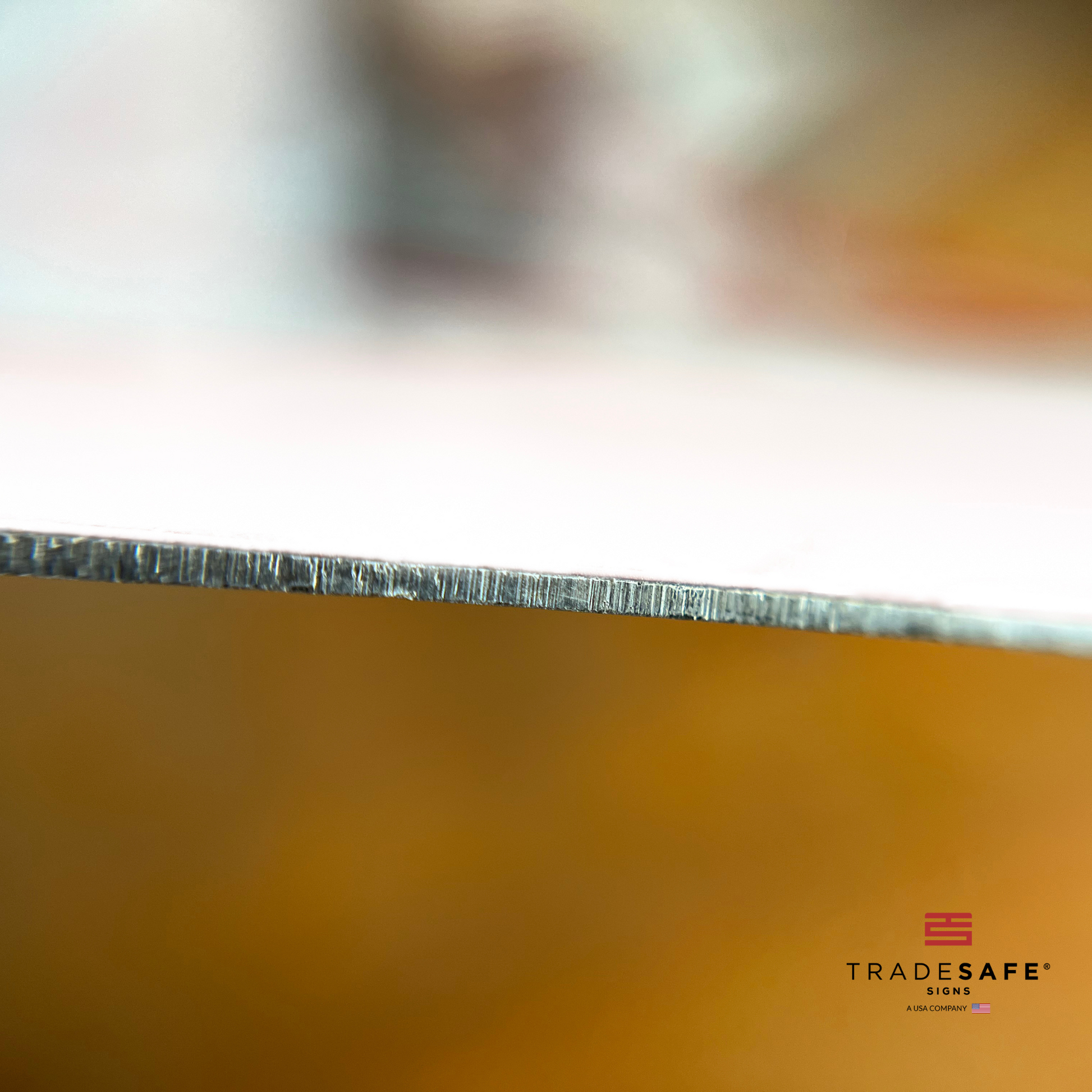 thickness of tradesafe's aluminum sign