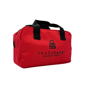 red lockout bag