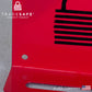 close up view of the corner edge of a padlock statio