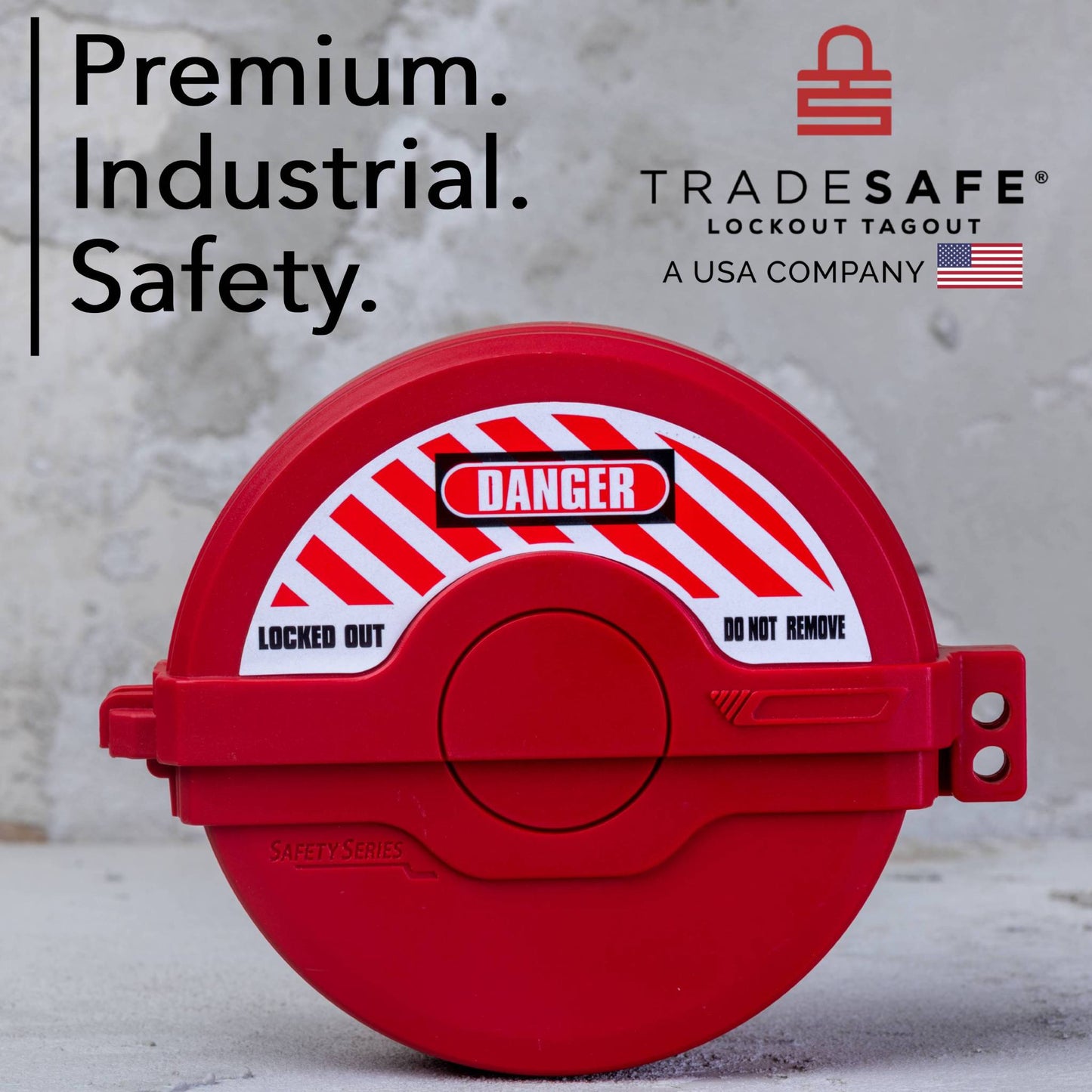 tradesafe lockout tagout gate valve brand image