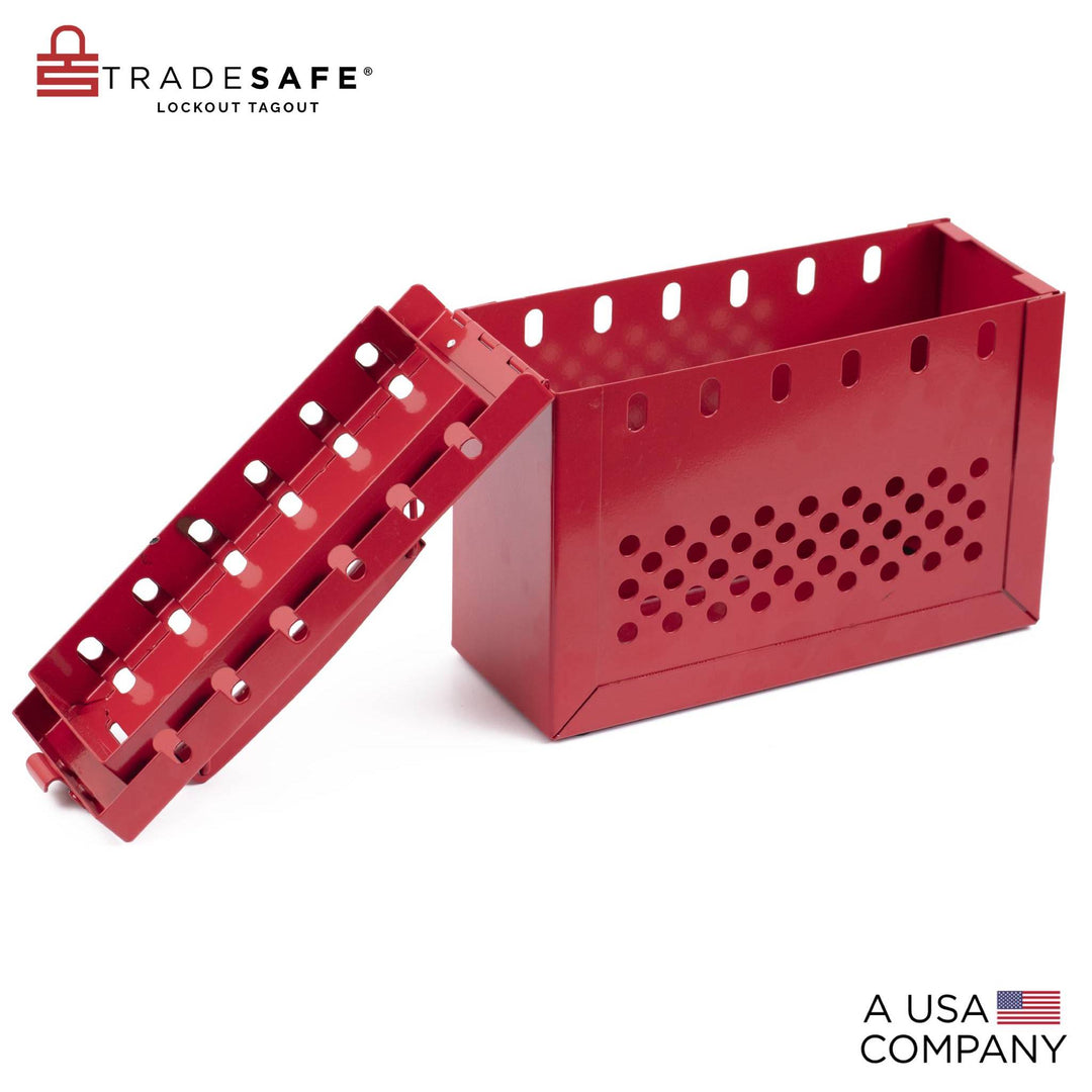 Steel Group Lockout Box - Lockout Tagout Box | TRADESAFE