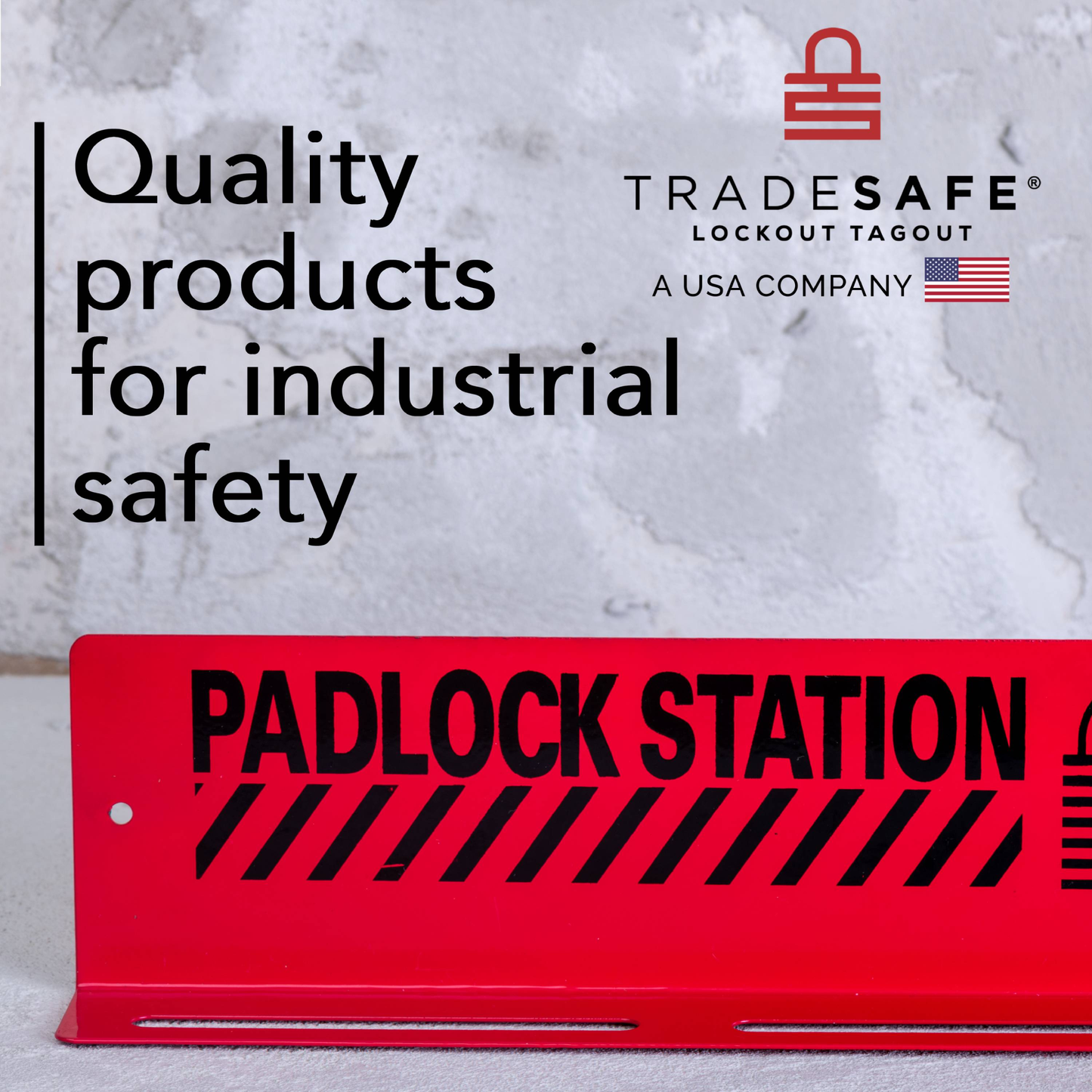 tradesafe lockout tagout padlock station; quality products for industrial safety