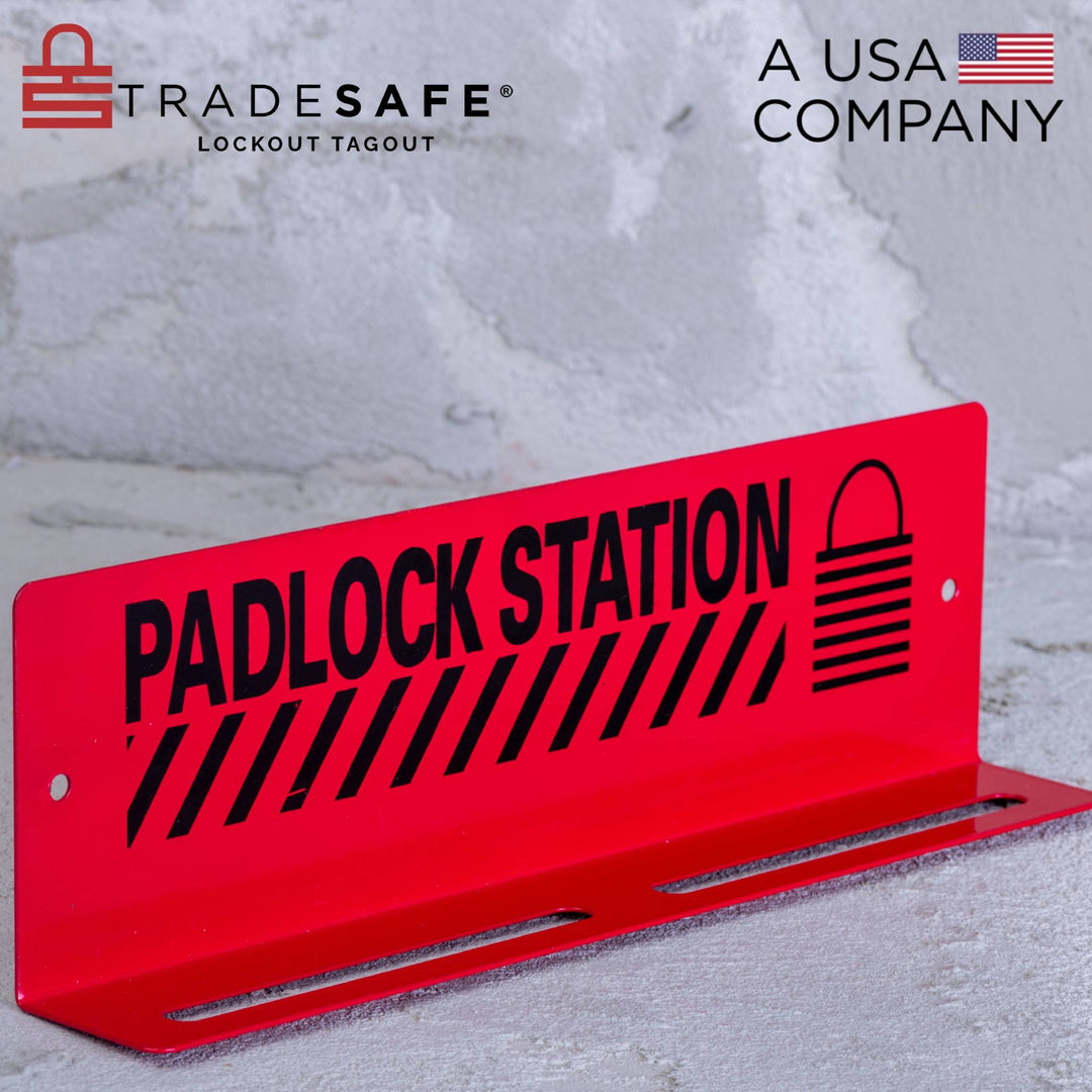 Lotov Rack LOTO Padlock Rack - Industrial Lockout Station | TRADESAFE