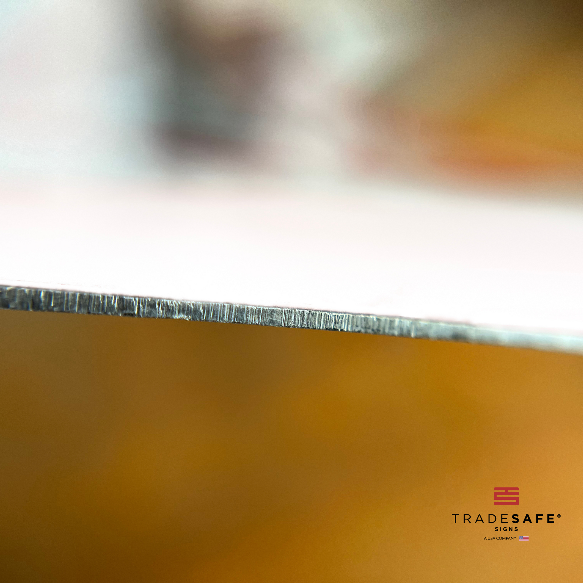 thickness of tradesafe's aluminum sign