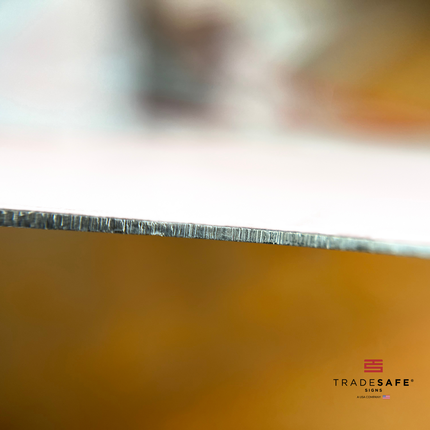 thickness of tradesafe's notice sign