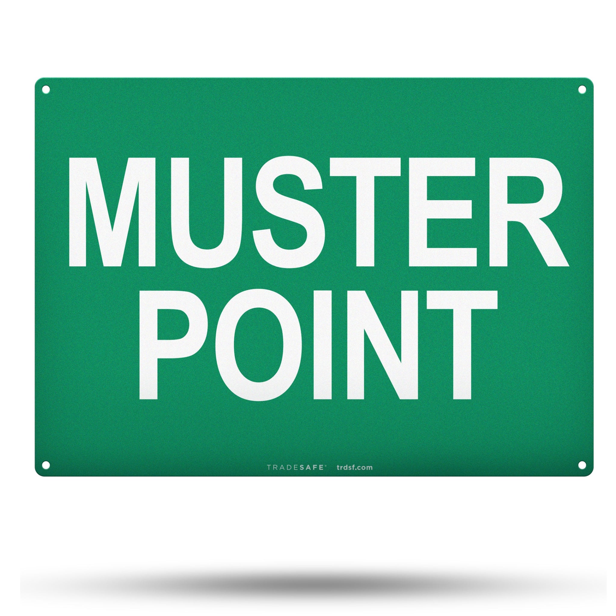 Muster Point Sign - Aluminum Evacuation Signs | TRADESAFE