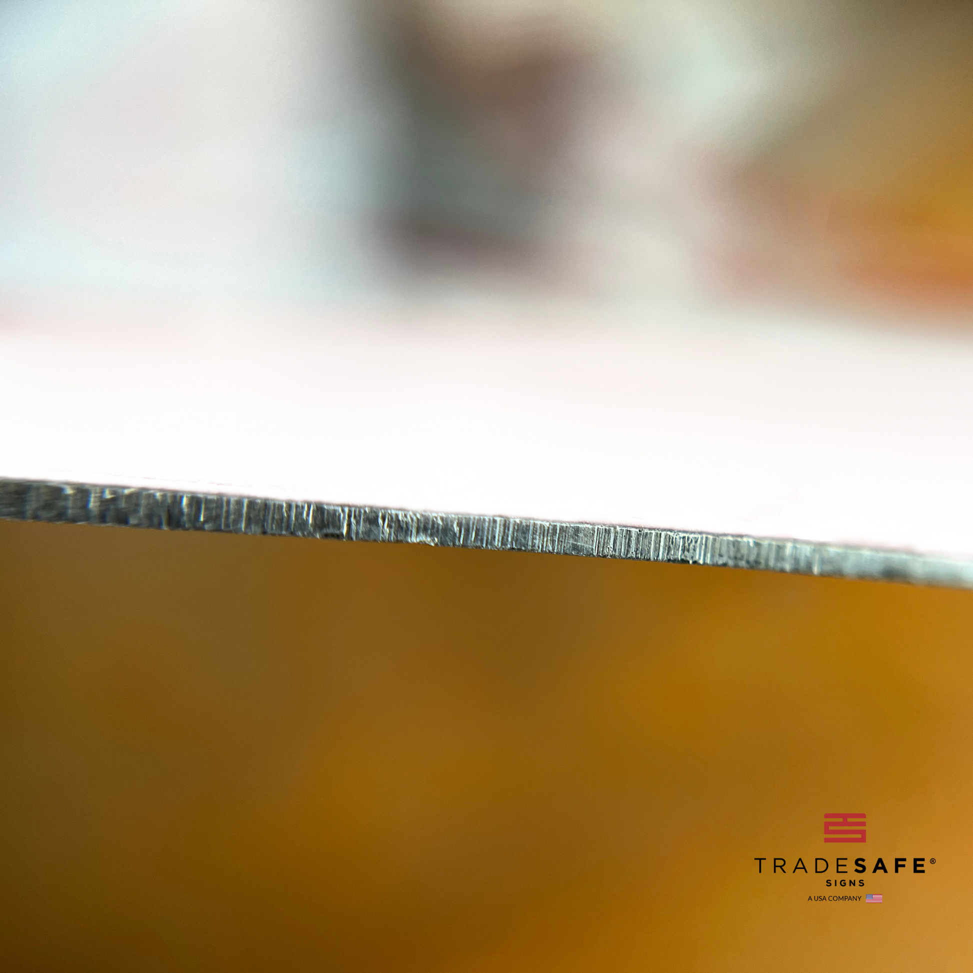 thickness of tradesafe's aluminum sign