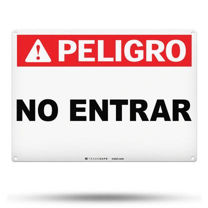 peligro no entrar sign