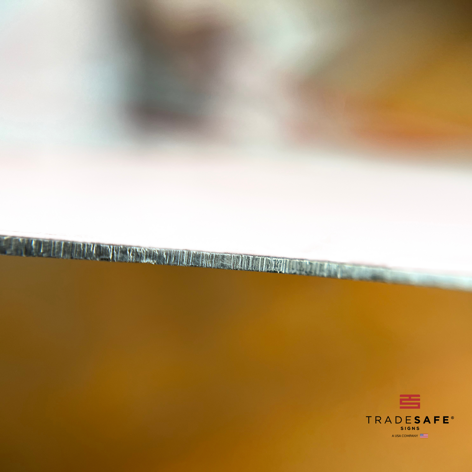 thickness of tradesafe's aluminum sign