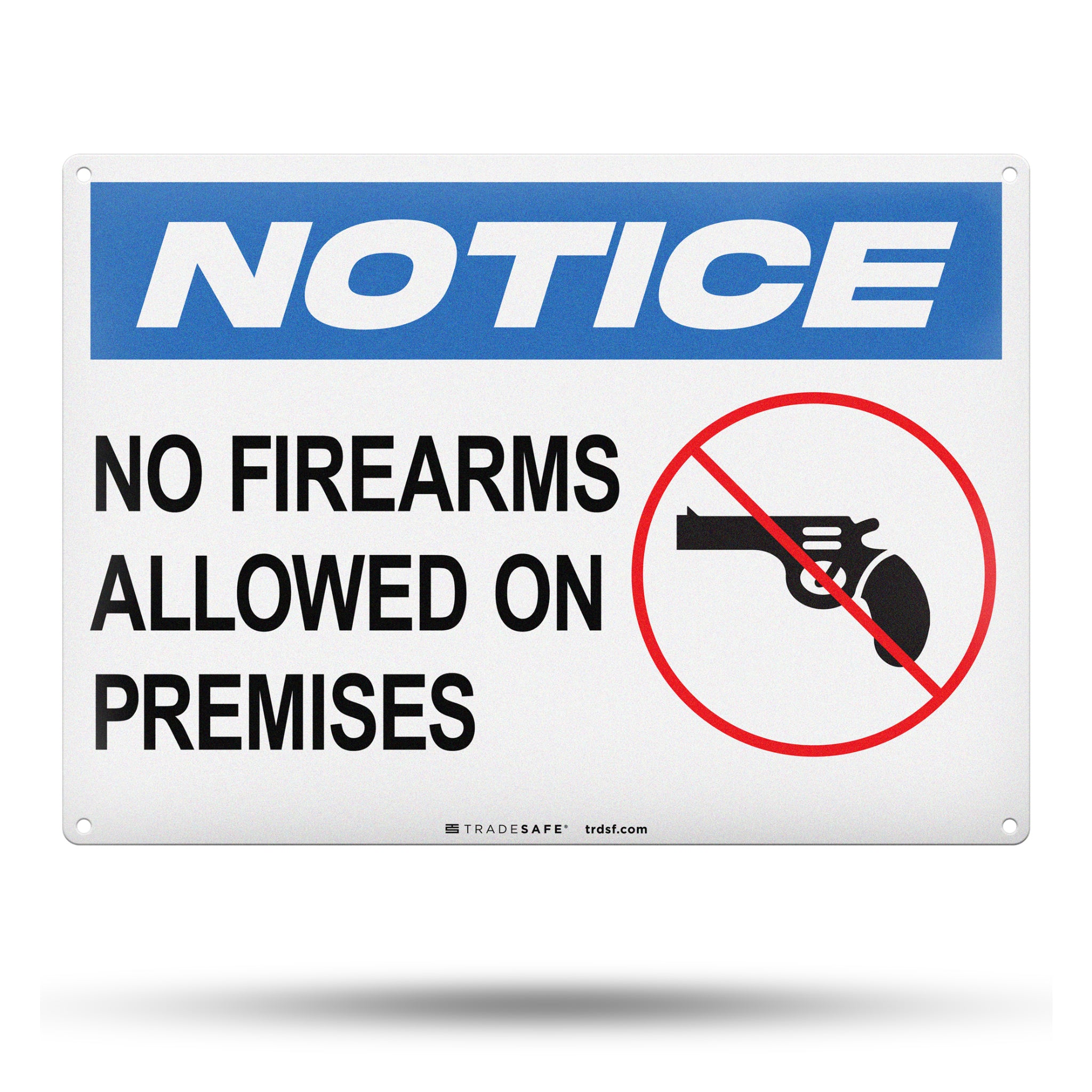 No Firearms Allowed Aluminum Sign