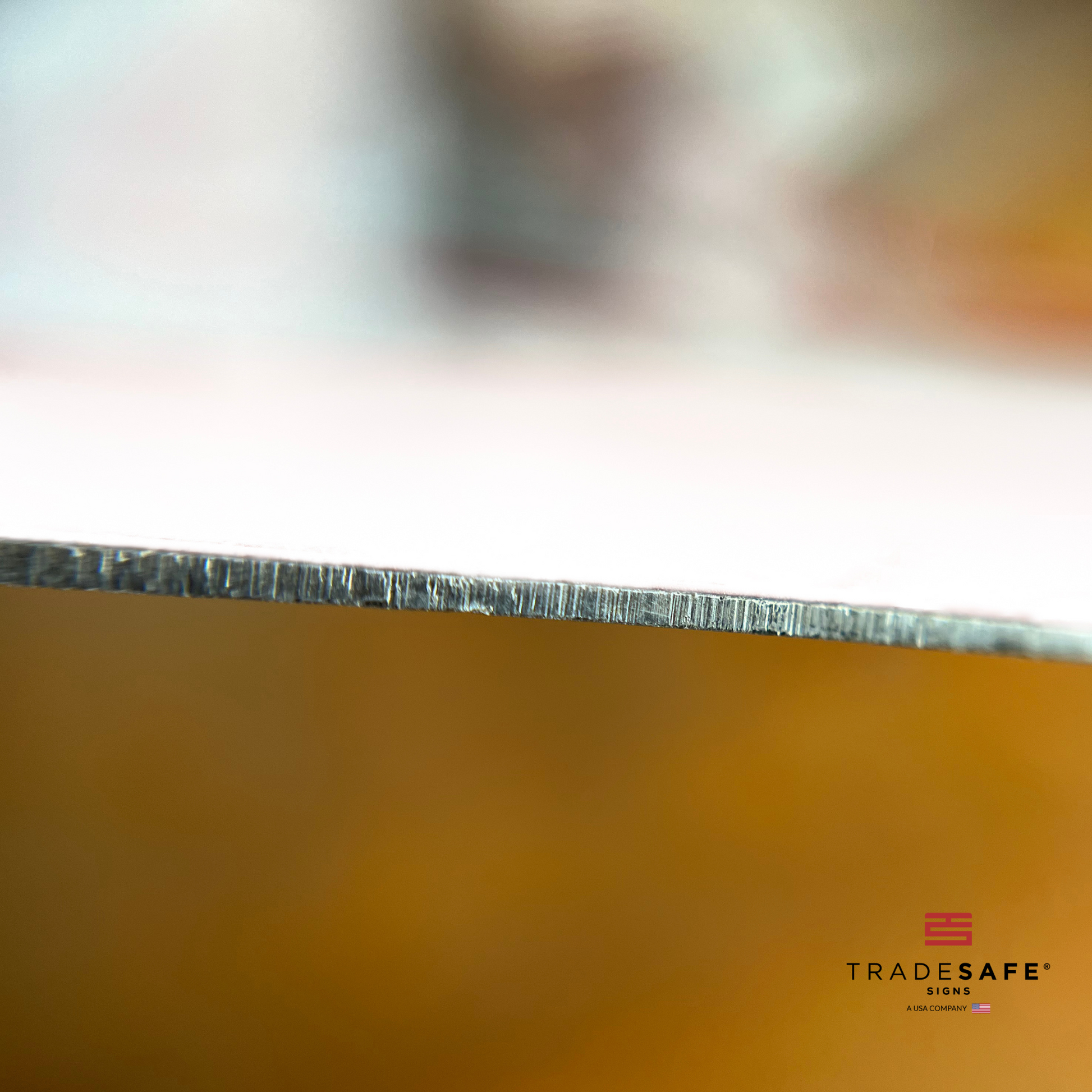 thickness of tradesafe's aluminum sign