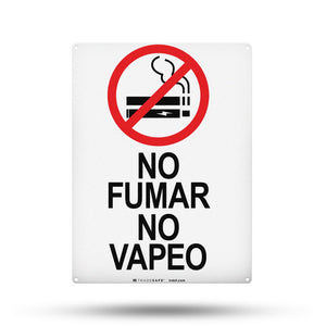 no smoking no vaping sign in spanish