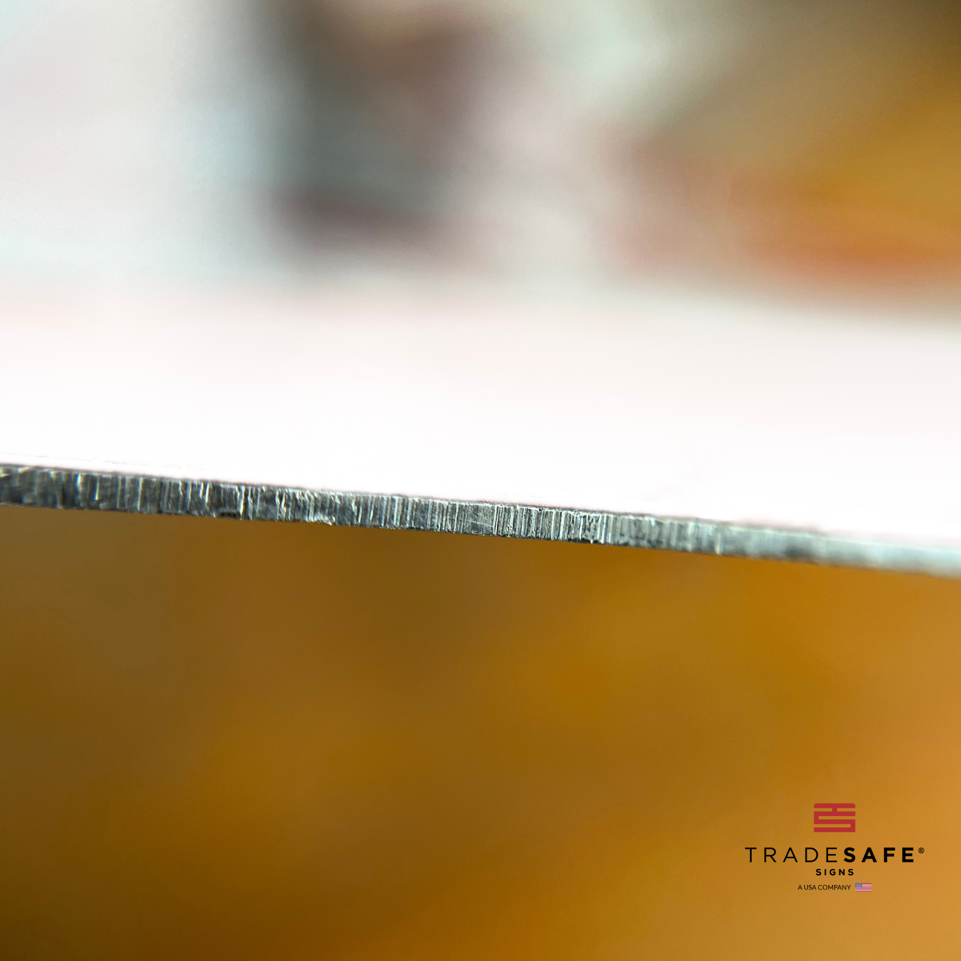 thickness of tradesafe's aluminum sign