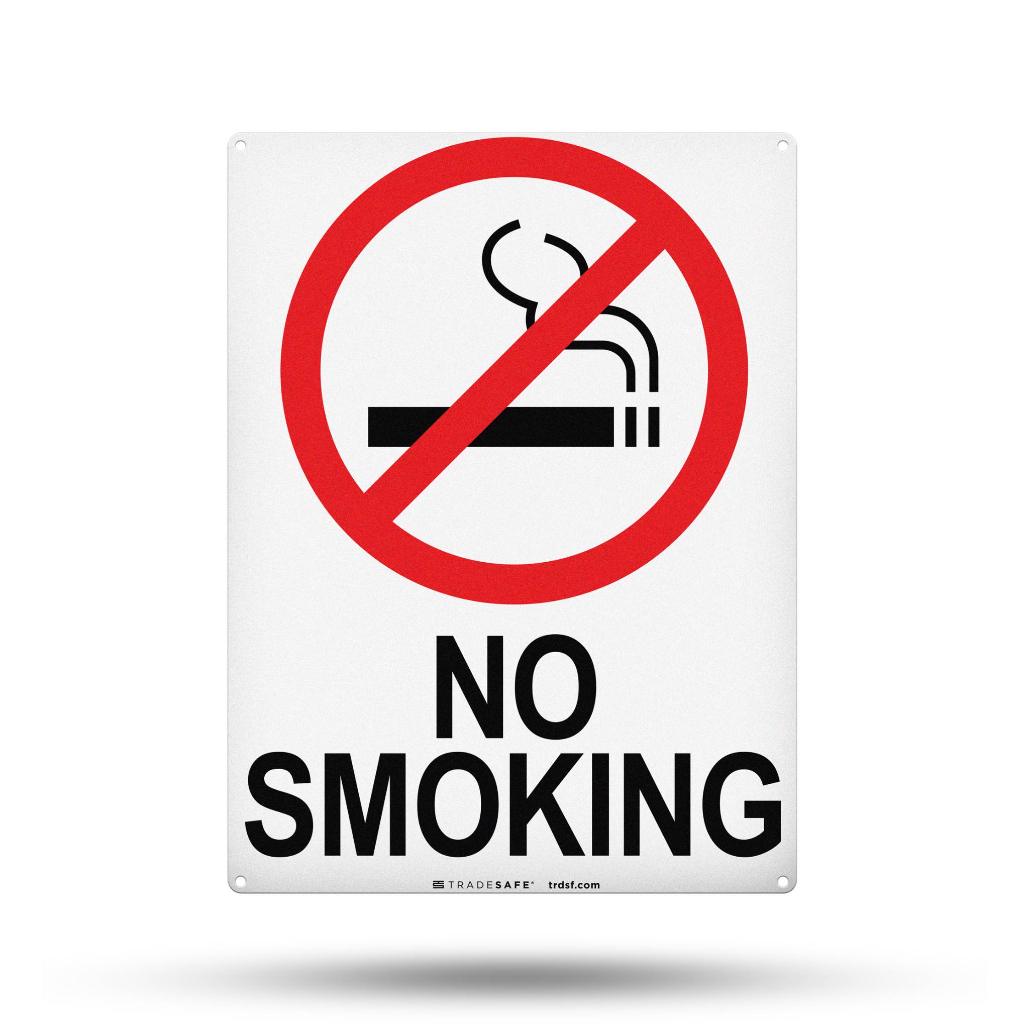 No Smoking Aluminum Sign