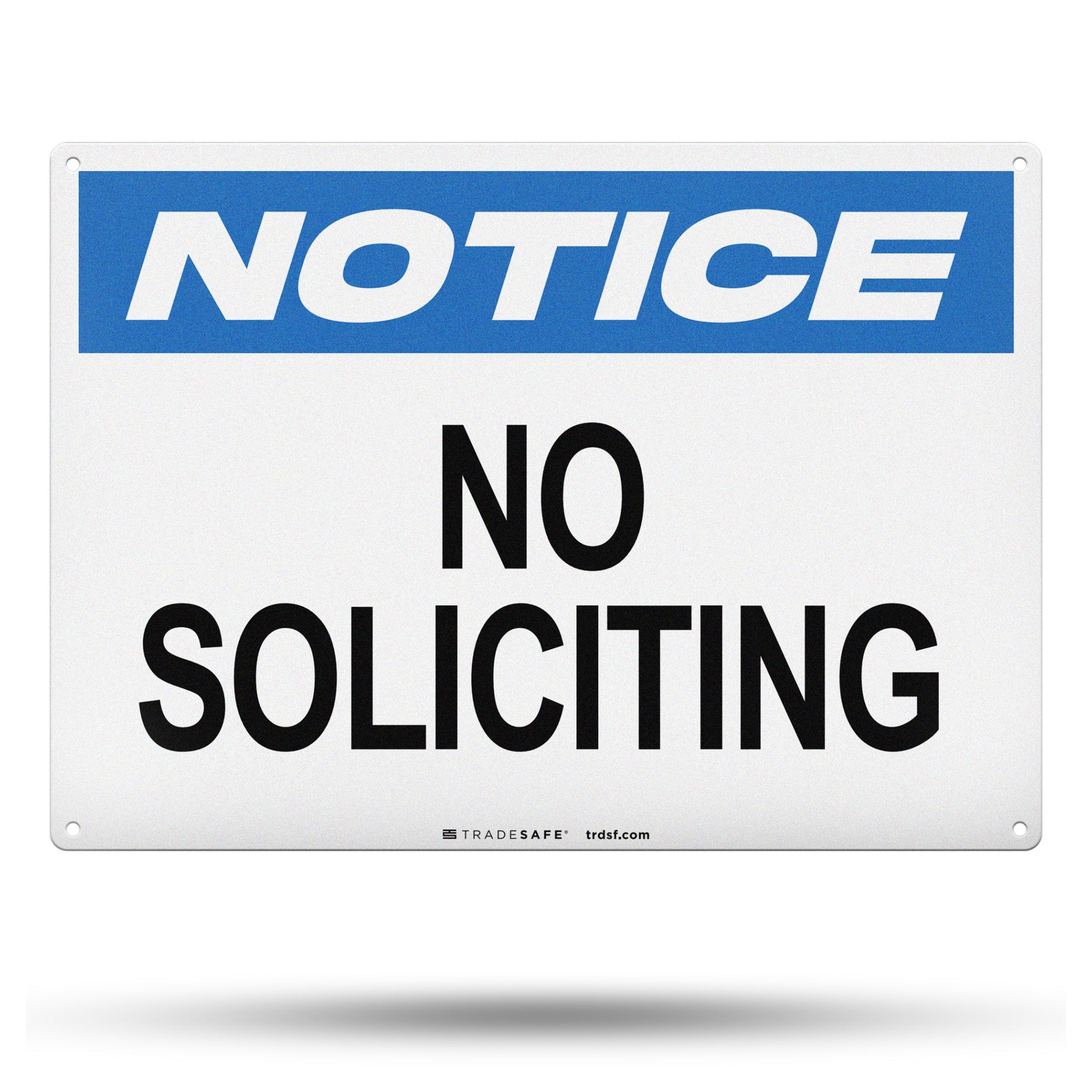 vendorsappointment sign osha no soliciting sign - aluminum